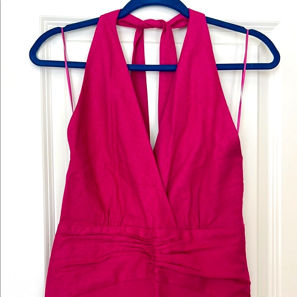 Zara Pink Maxi halter Dress size S. Great condition